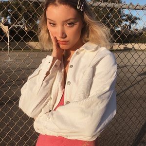 authentic vintage corduroy cropped jacket